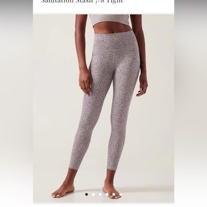 Athleta 7/8 Legging - Salutation Stash II Textured Tight